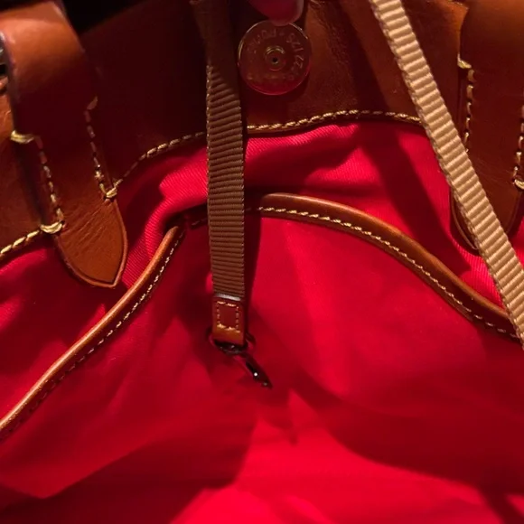 Dooney & Bourke Navy and Gold Signature Tote - Picture 7 of 9